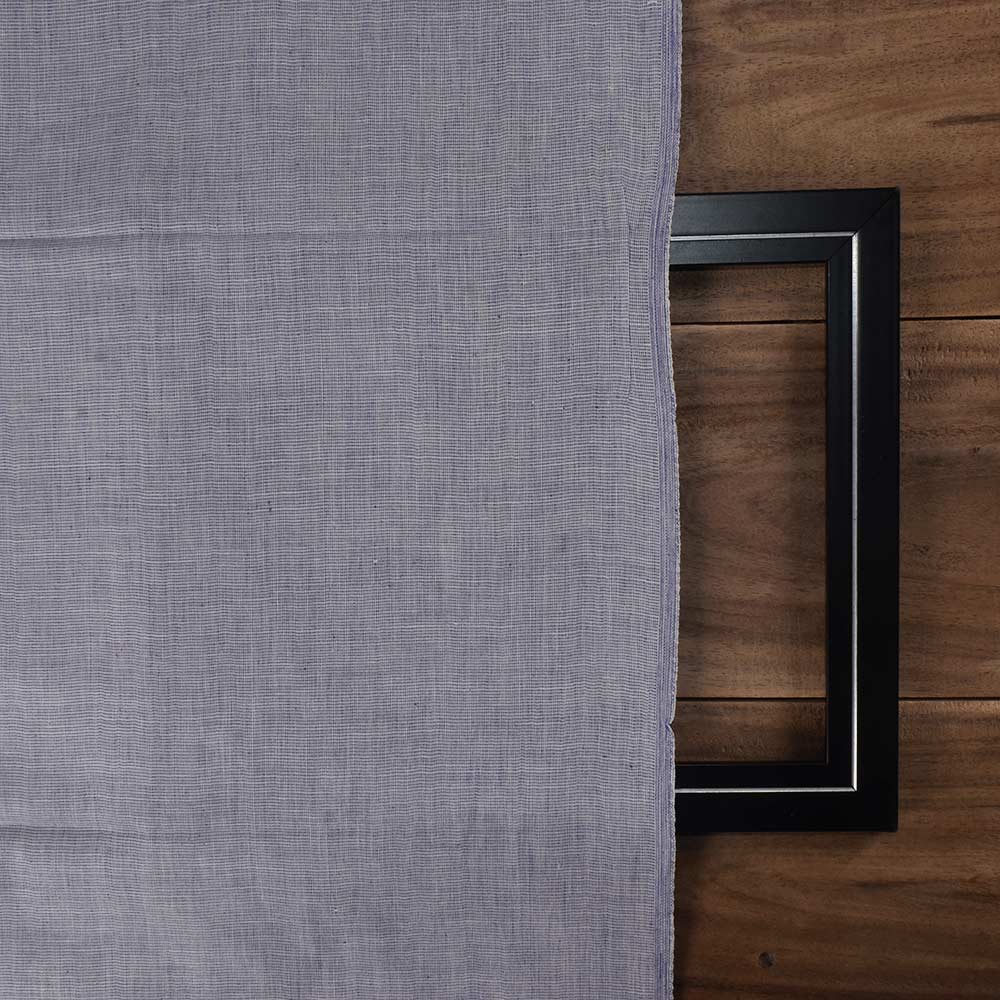 CHAMBRAY PURPLE KHADI COTTON 110 GSM HANDWOVEN FABRIC