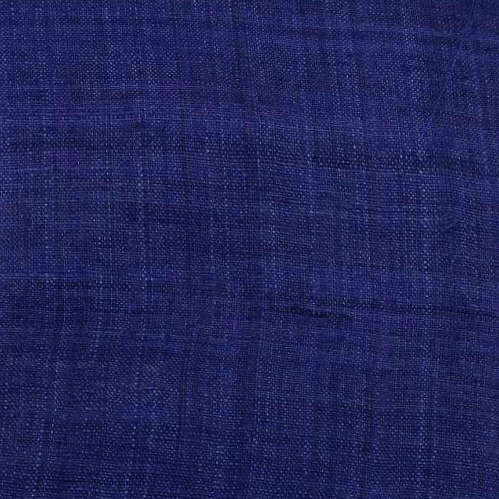 Plain Dark Blue Pure Matka 110 GSM Handwoven Fabric