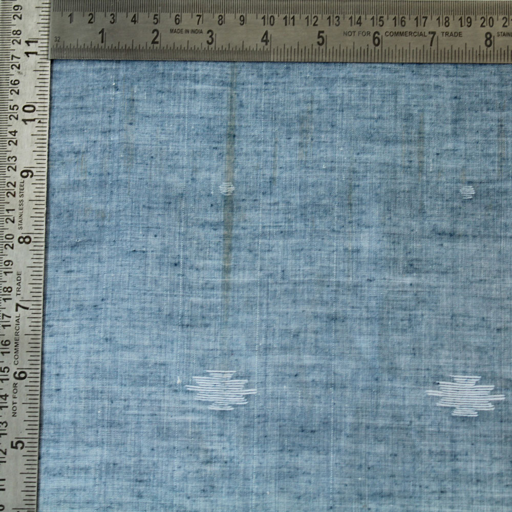 GEOMETRIC GREY JAMDANI PURE COTTON 55 GSM FABRIC 33