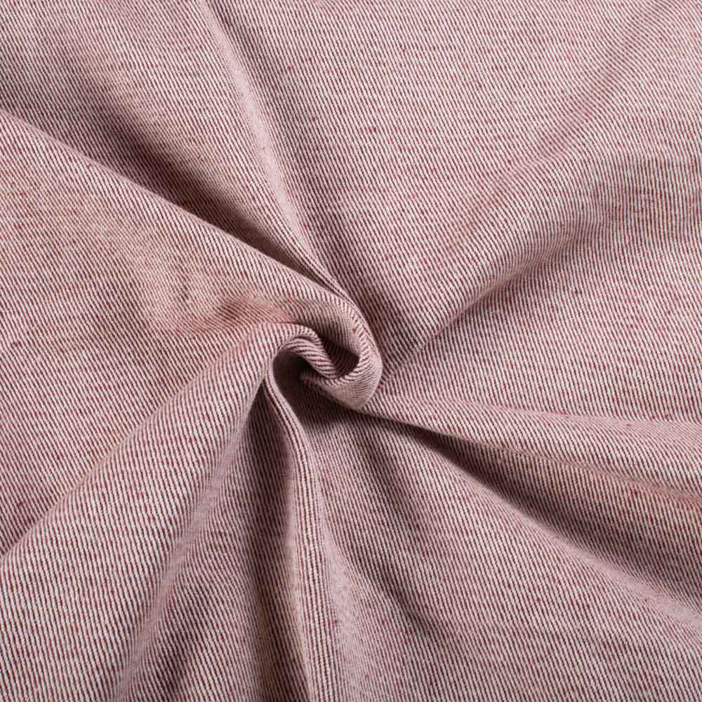 Ecru Meroon Cross Cotton Khadi 300 GSM Twill Handwoven Fabric