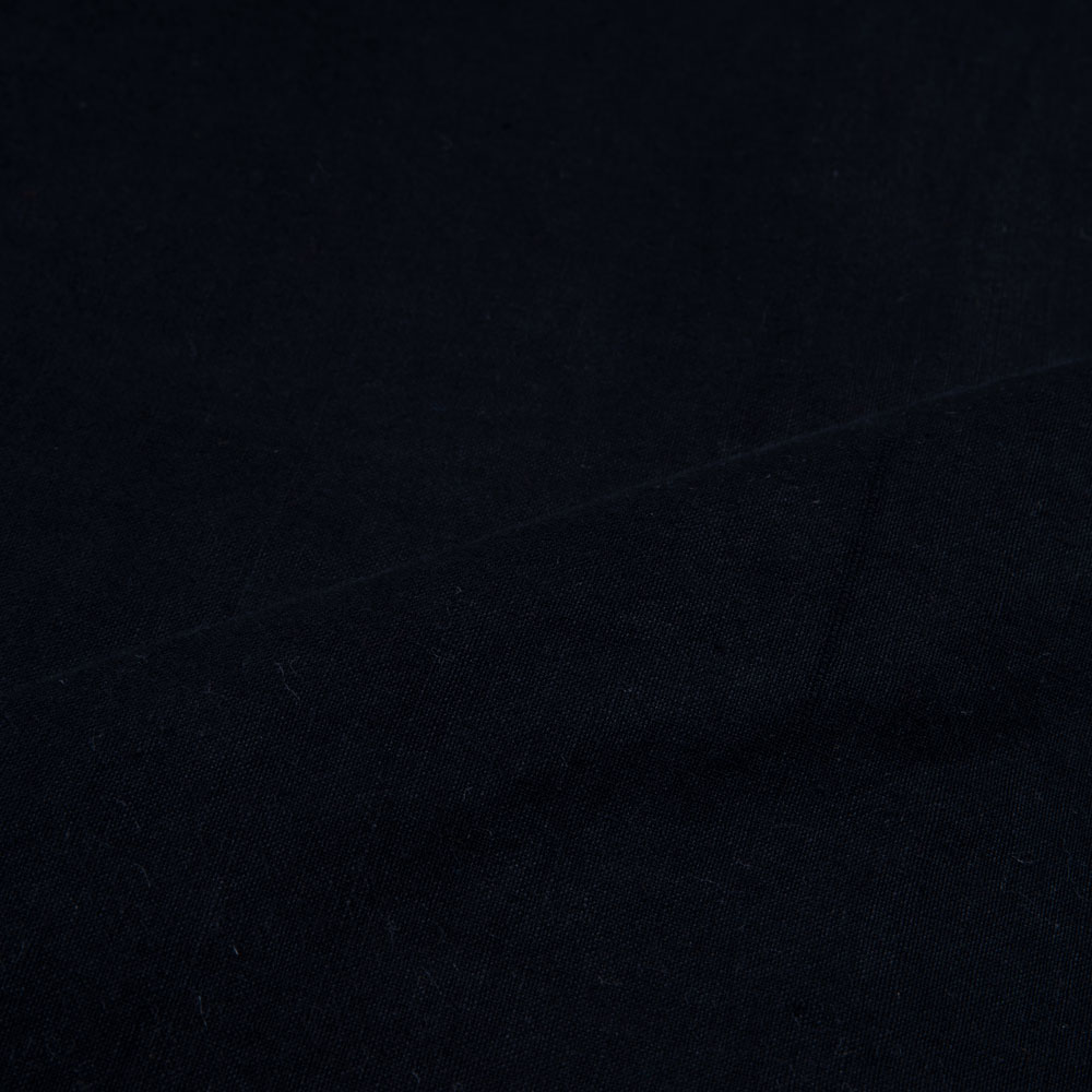 PLAIN BLACK KHADI COTTON FABRIC - 115 GSM HANDSPUN & HANDWOVEN 02