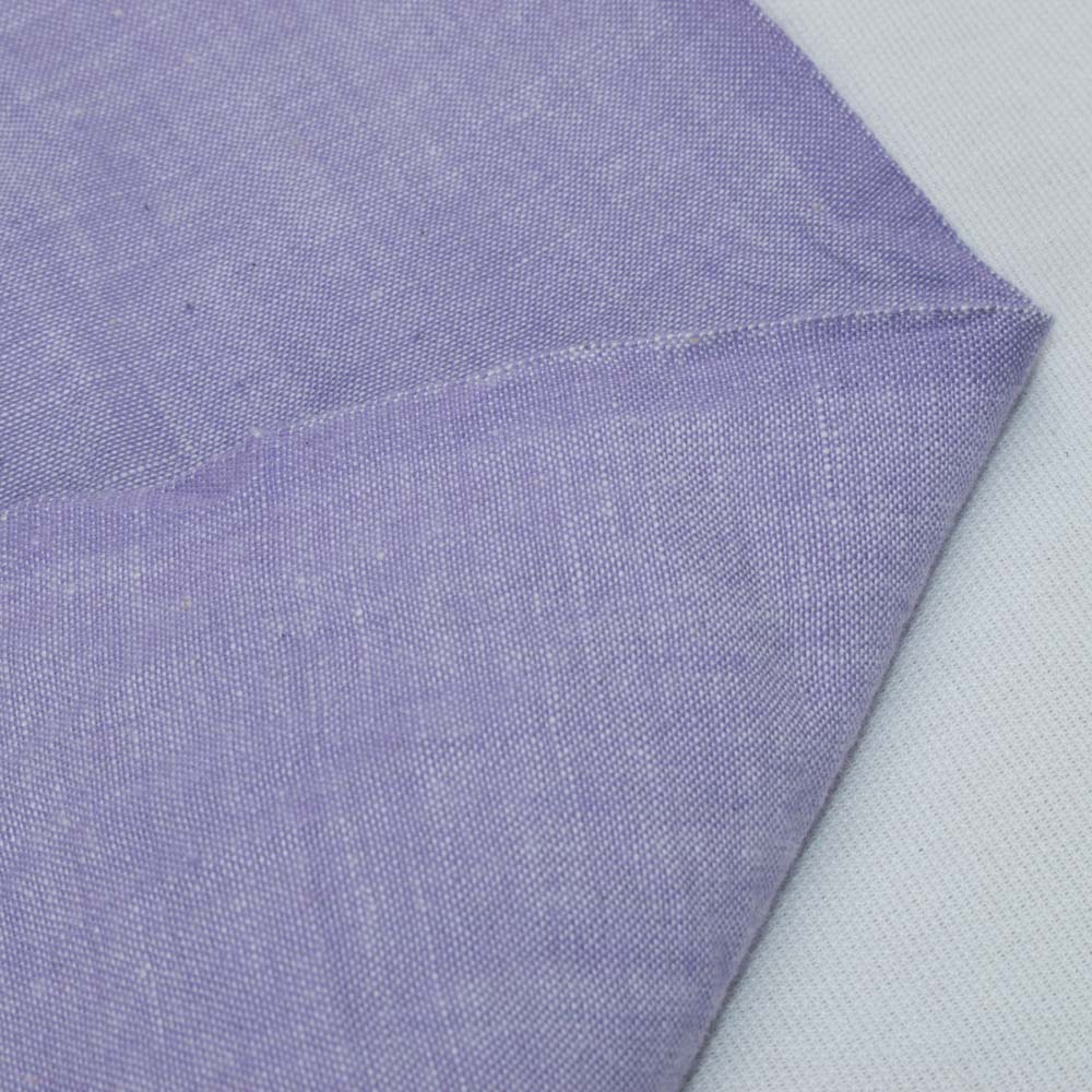 Chambray Purple Khadi Cotton 105 GSM Handwoven Fabric 37