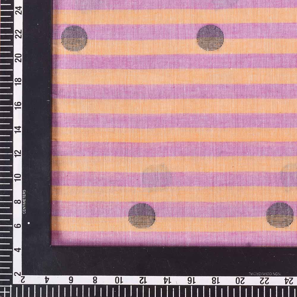 PINK JAMDANI PURE COTTON 60 GSM HANDWOVEN FABRIC