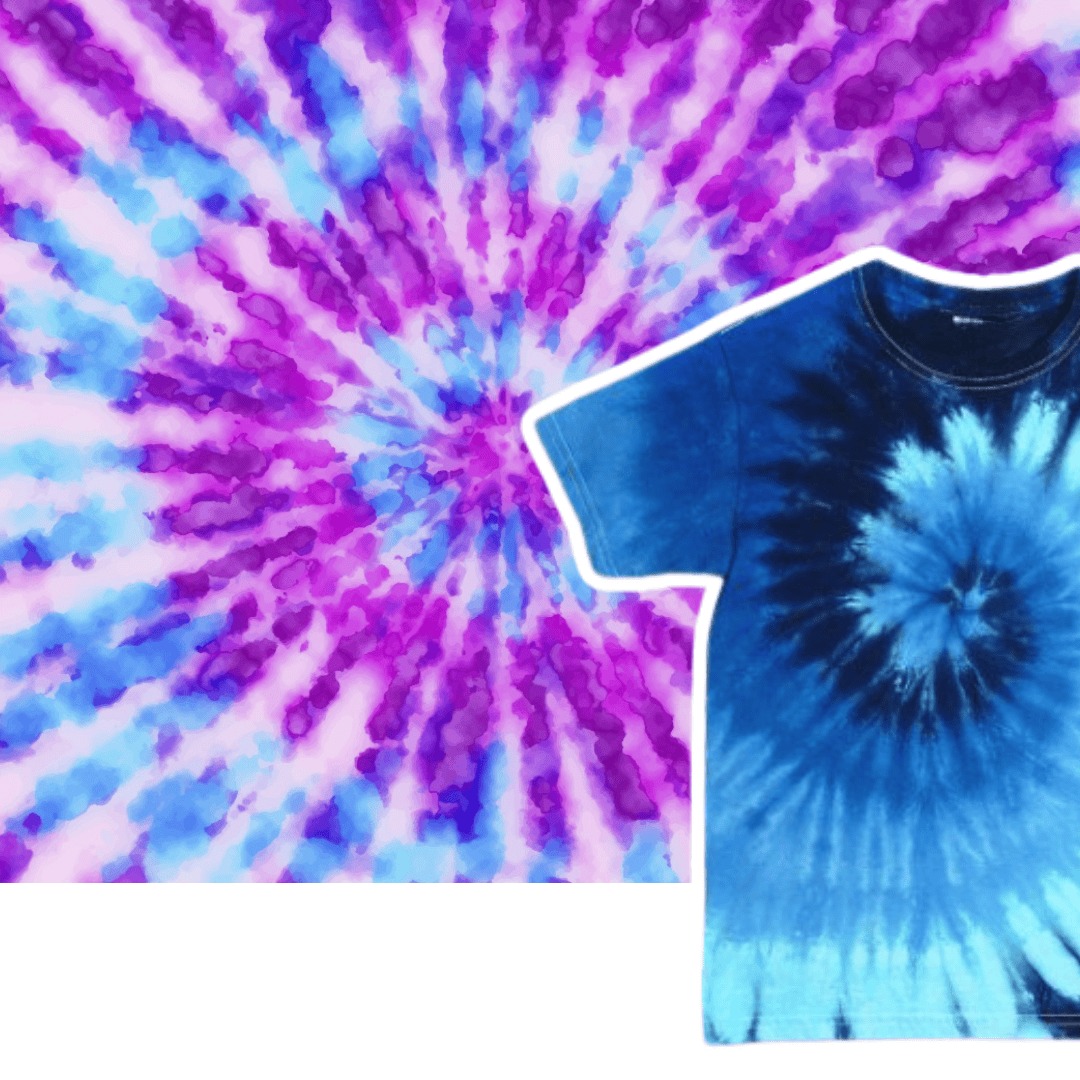 spiral tie-dye image
