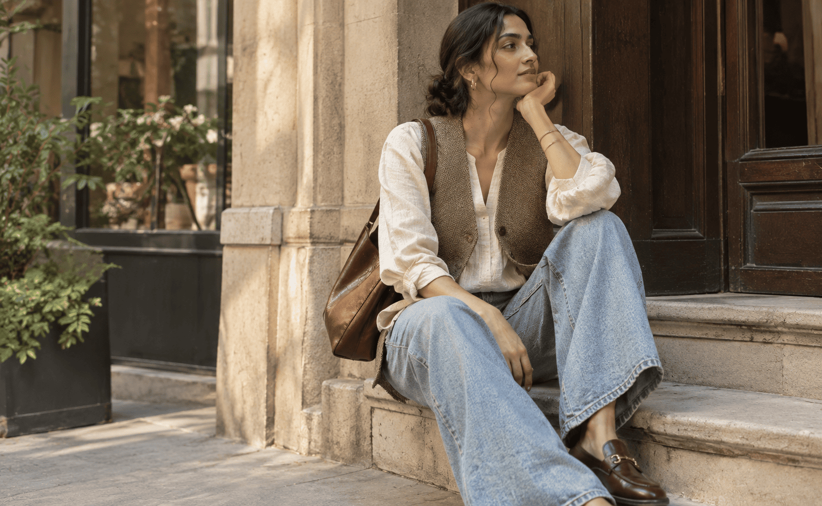 Indian woman expressing personal fashion style 