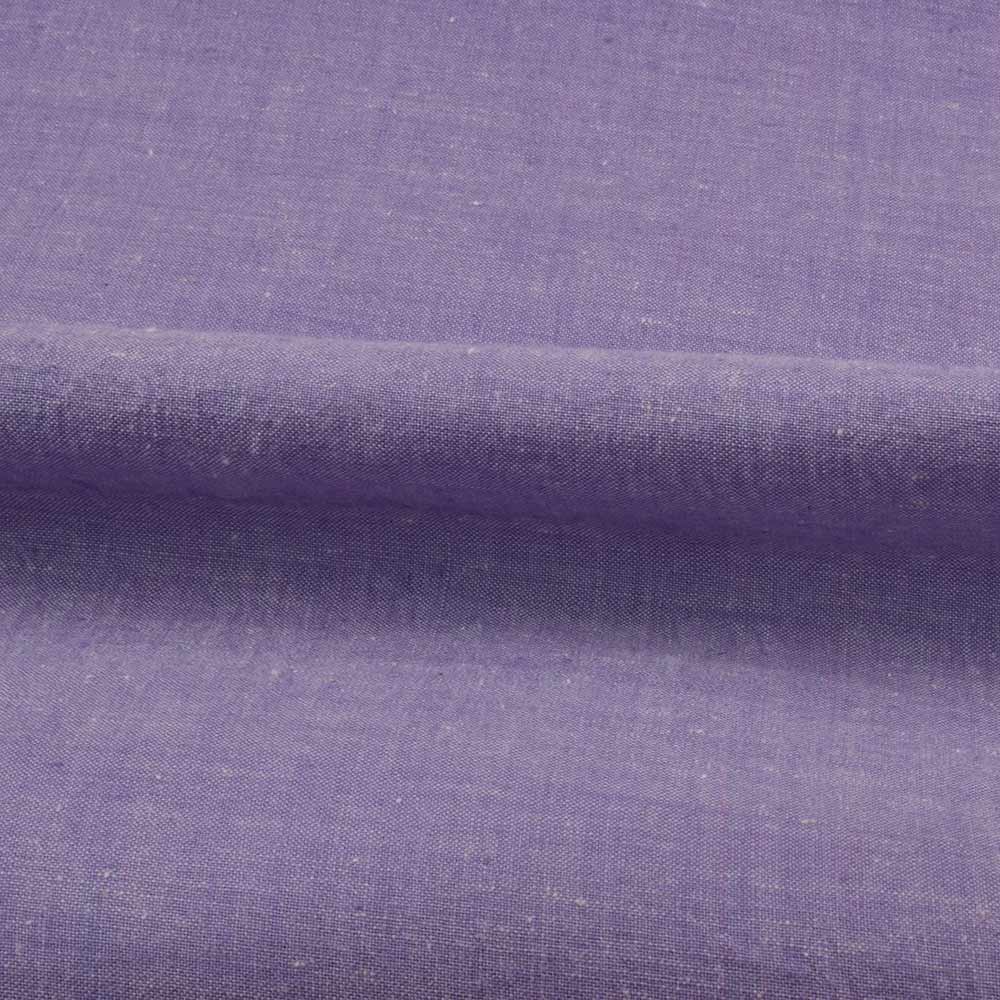 CHAMBRAY PURPLE KHADI COTTON 92 GSM HANDWOVEN FABRIC AS17