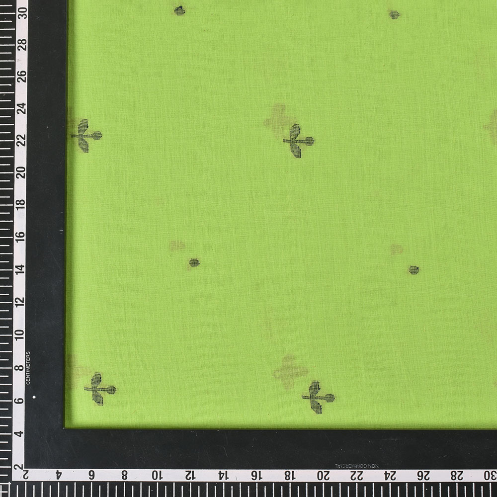 GREEN LEAF JAMDANI PURE COTTON 50 GSM HANDWOVEN FABRIC