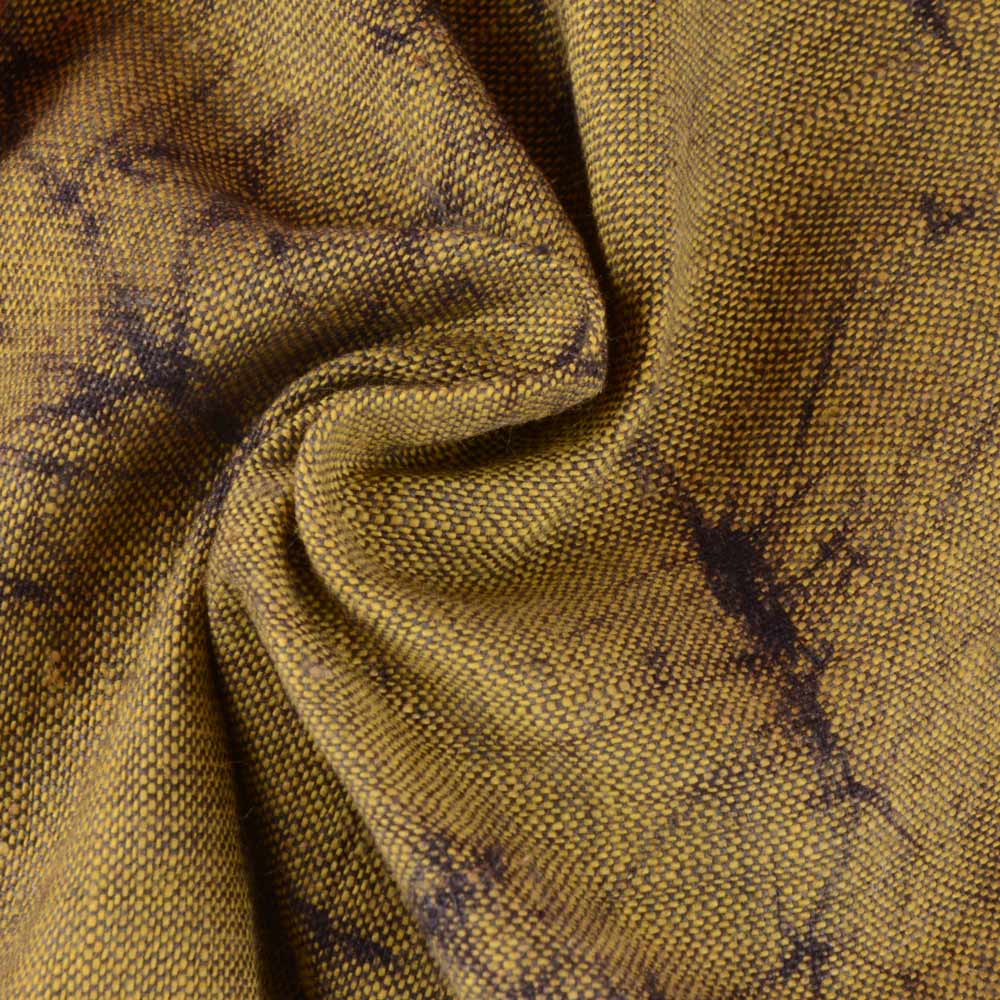 Abstract Olive Batik Cotton 95 GSM Fabric - Hand Printed