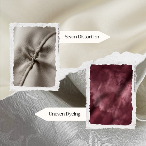 Close-up view of mulberry silk fabric highlighting its smooth surface, natural sheen, and fine texture.