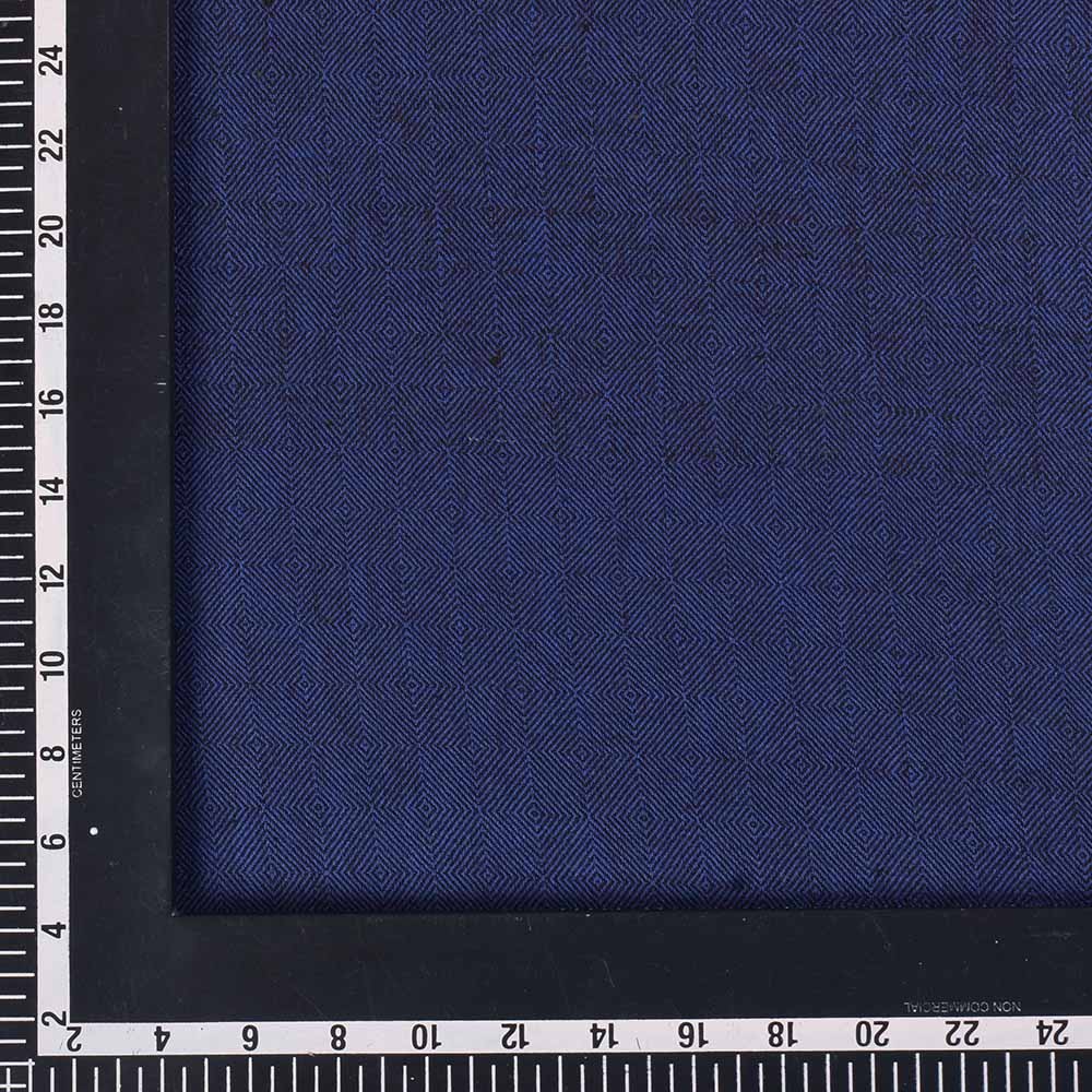 NAVY DIAMOND TWILL KHADI COTTON 136 GSM FABRIC