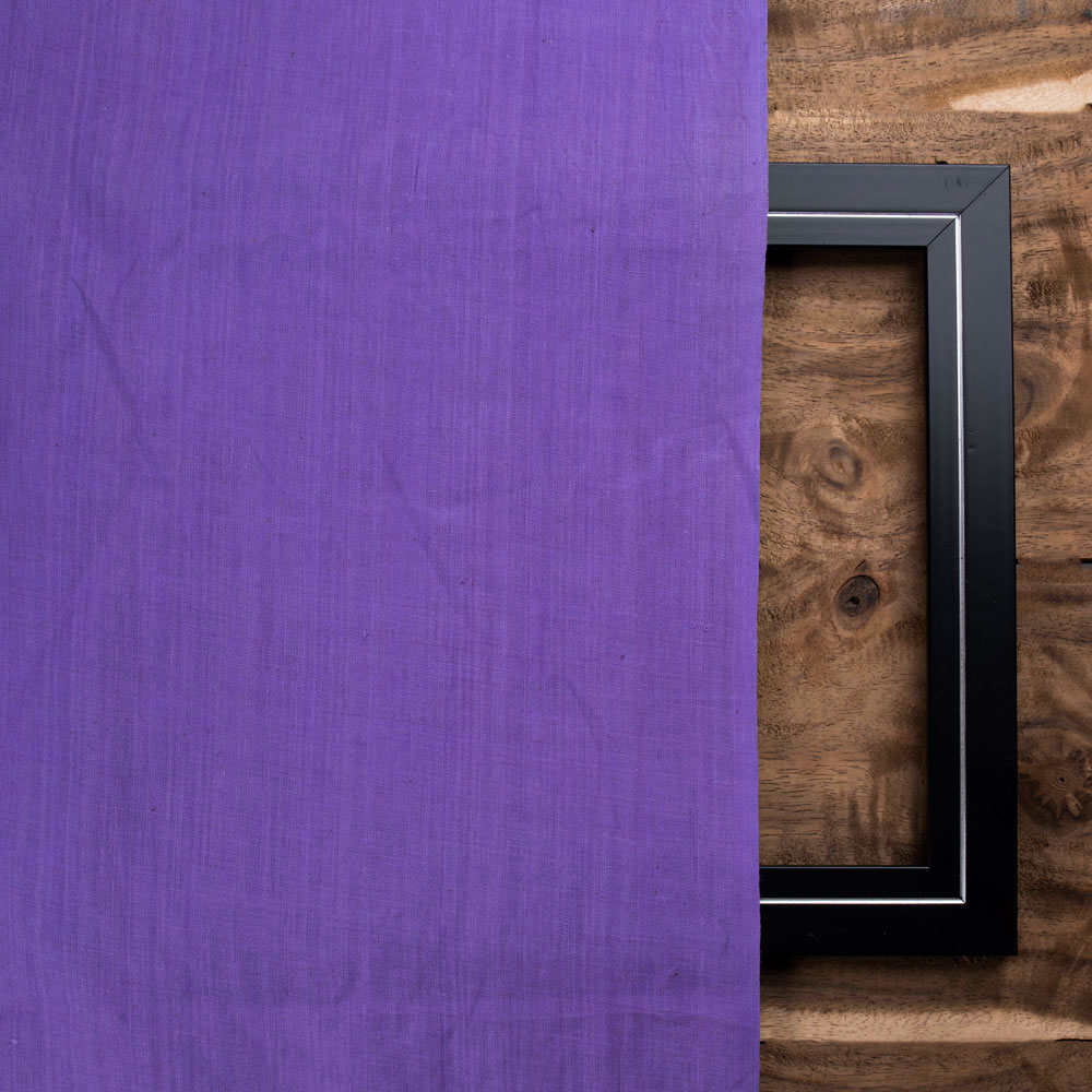 PLAIN PURPLE PURE COTTON 114 GSM HANDWOVEN FABRIC