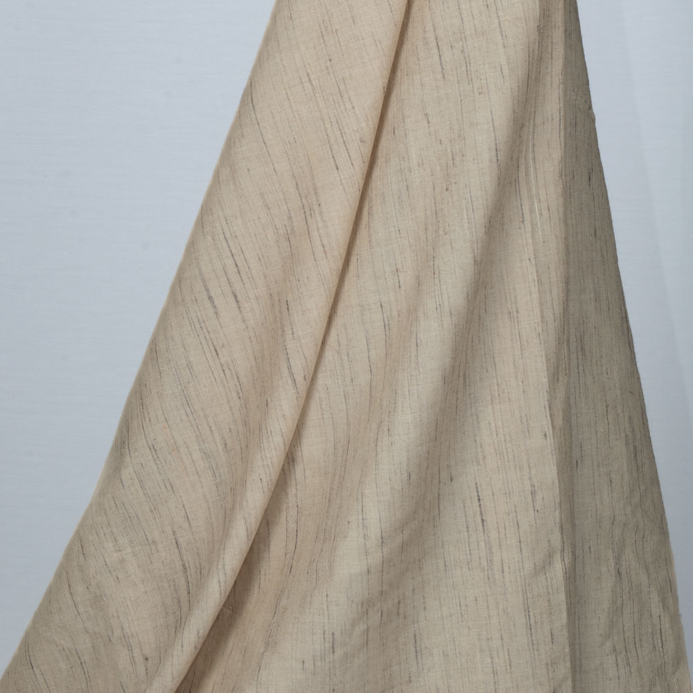 Plain Natural Ketya Silk Cotton Blend 150 GSM Handwoven Fabric