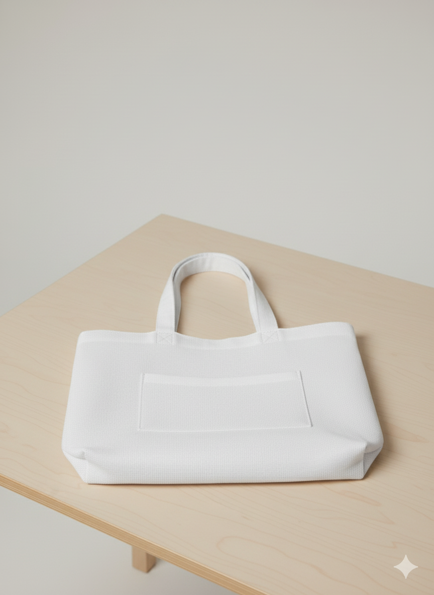 Tote Bag With Patch Pocket 