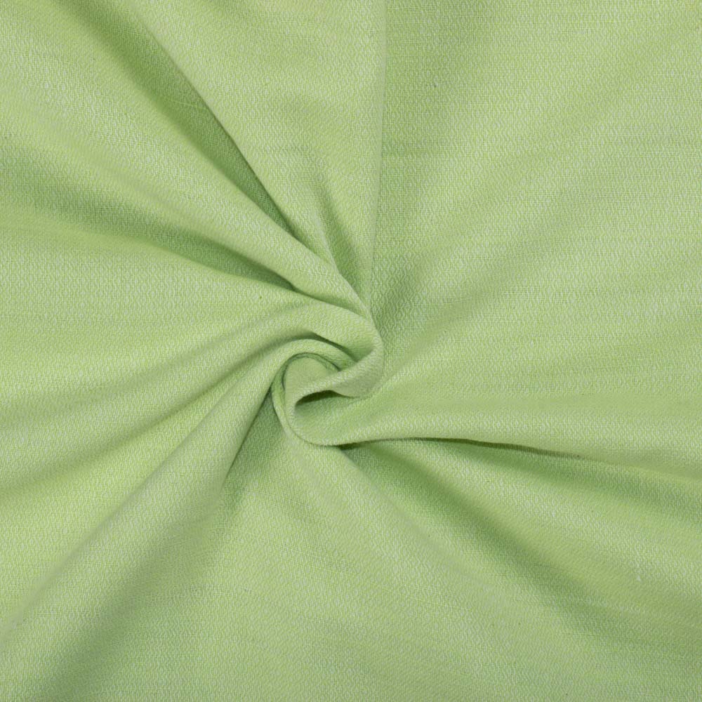 DIAMOND TWILL Green Handwoven Fabric