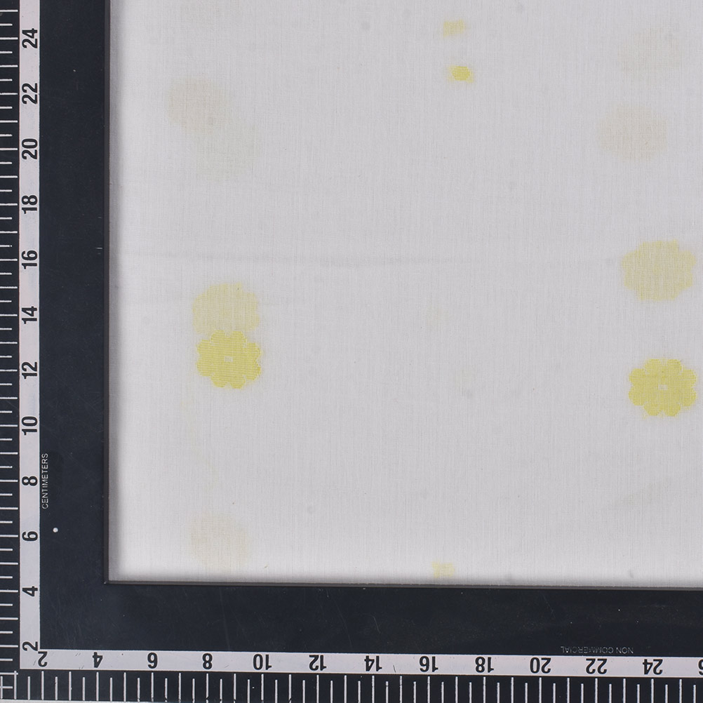 GEOMETRIC CREAM JAMDANI PURE COTTON 55 GSM FABRIC 123