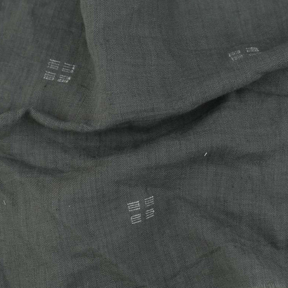 Geometric Grey Jamdani Pure Cotton 67 GSM Fabric
