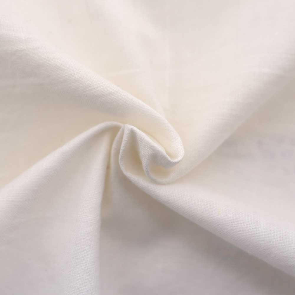 White Handspun & Handwoven Khadi 97 GSM Fabric - Bleached & Dyeable