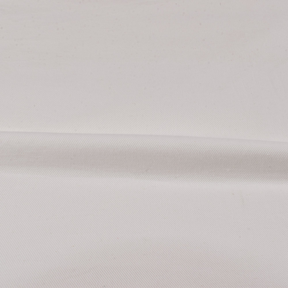 SOLID TWILL CALICO OFF WHITE KHADI COTTON 200 GSM HANDWOVEN FABRIC