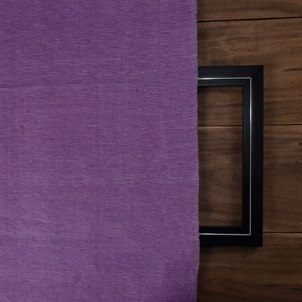 CHAMBRAY LILAC KHADI COTTON 158 GSM HANDWOVEN FABRIC MT20