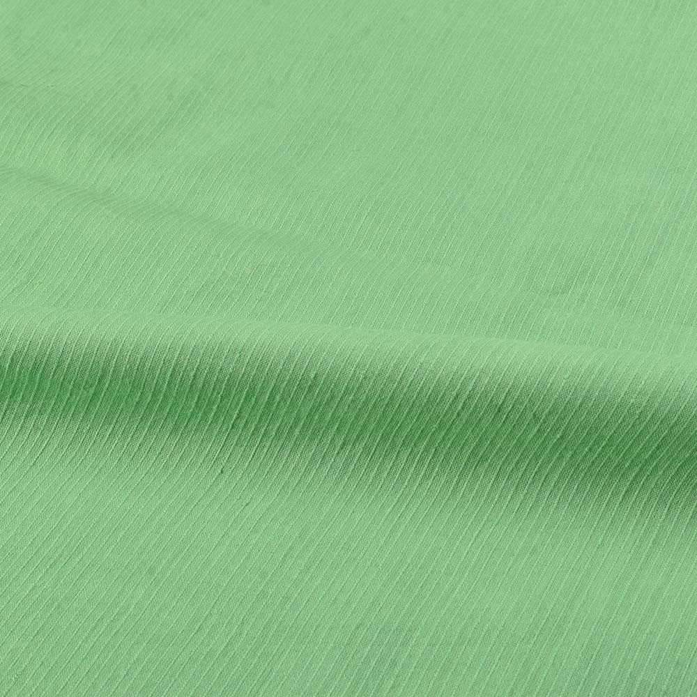 STRIPE GREEN PURE COTTON 77 GSM HANDWOVEN FABRIC