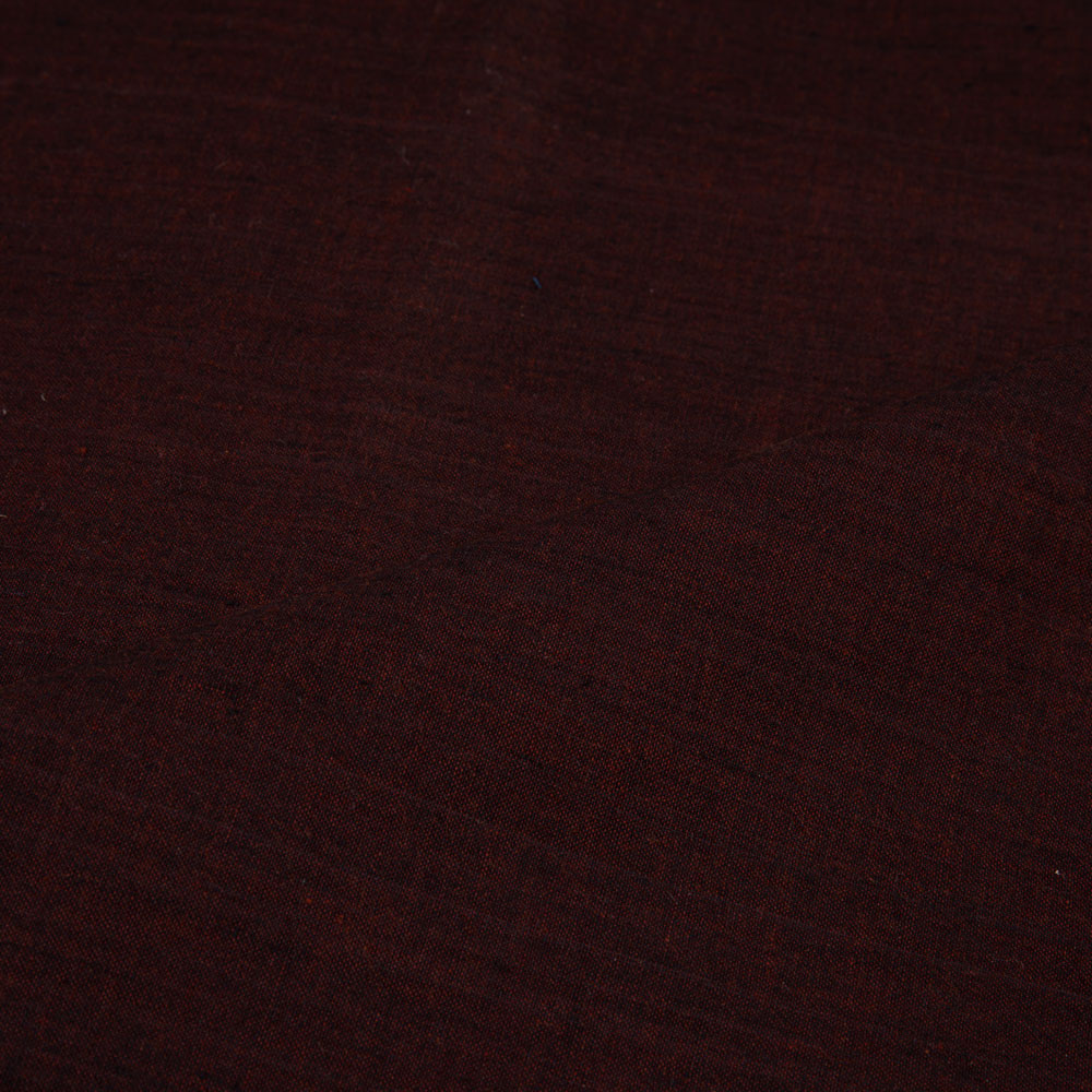 CROSS COLOUR DEEP RED PURE COTTON 95 GSM HANDWOVEN FABRIC
