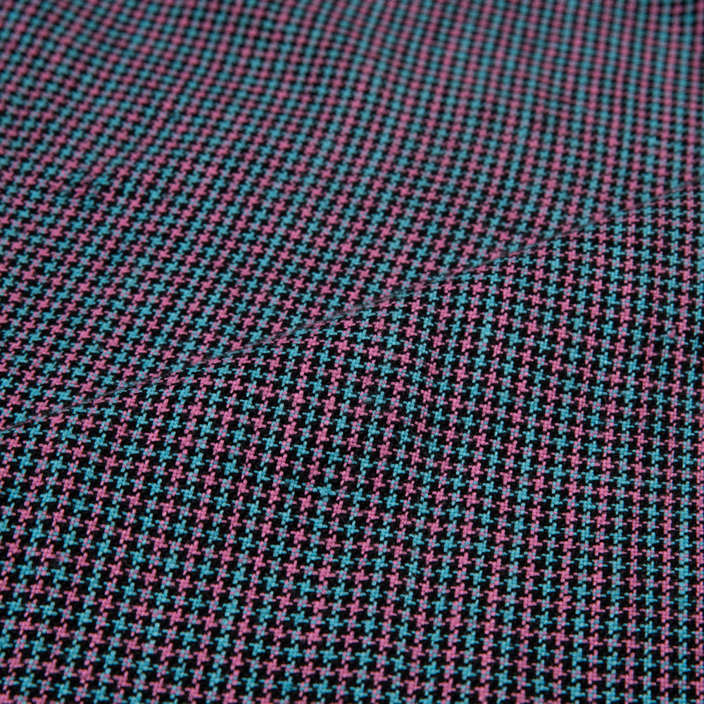 HOUNDSTOOTH CHECK PURE KHADI 181 GSM HANDSPUN & HANDWOVEN FABRIC