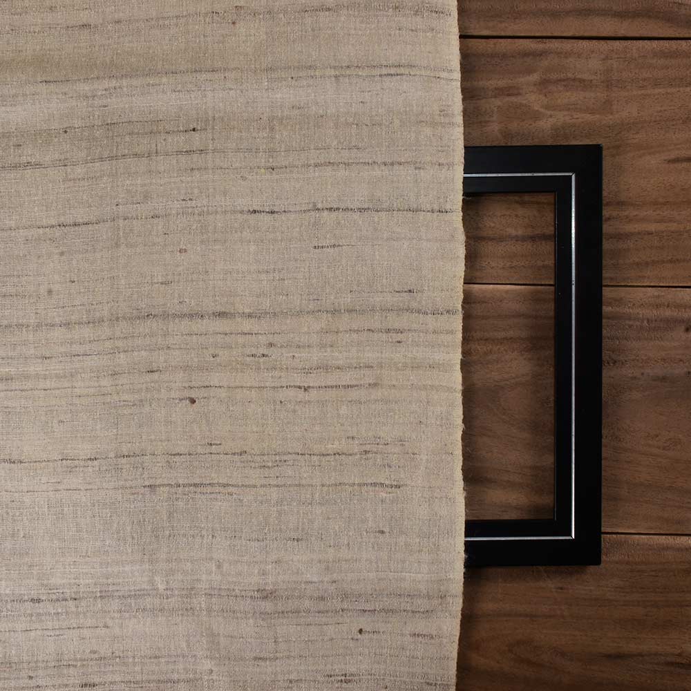 PLAIN NATURAL KETYA & MATKA SILK 120 GSM HANDWOVEN FABRIC