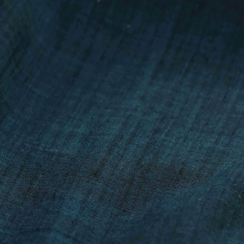 Stripe Dark Teal Pure Cotton 74 GSM Handwoven Fabric