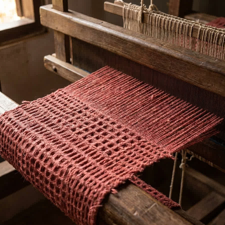 The Architecture of Honeycomb Material: Decoding the 3D Waffle Weave — Anuprerna handloom