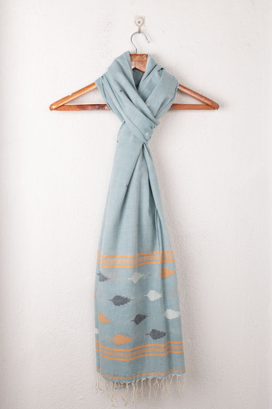 Handwoven Blue Scarf 95