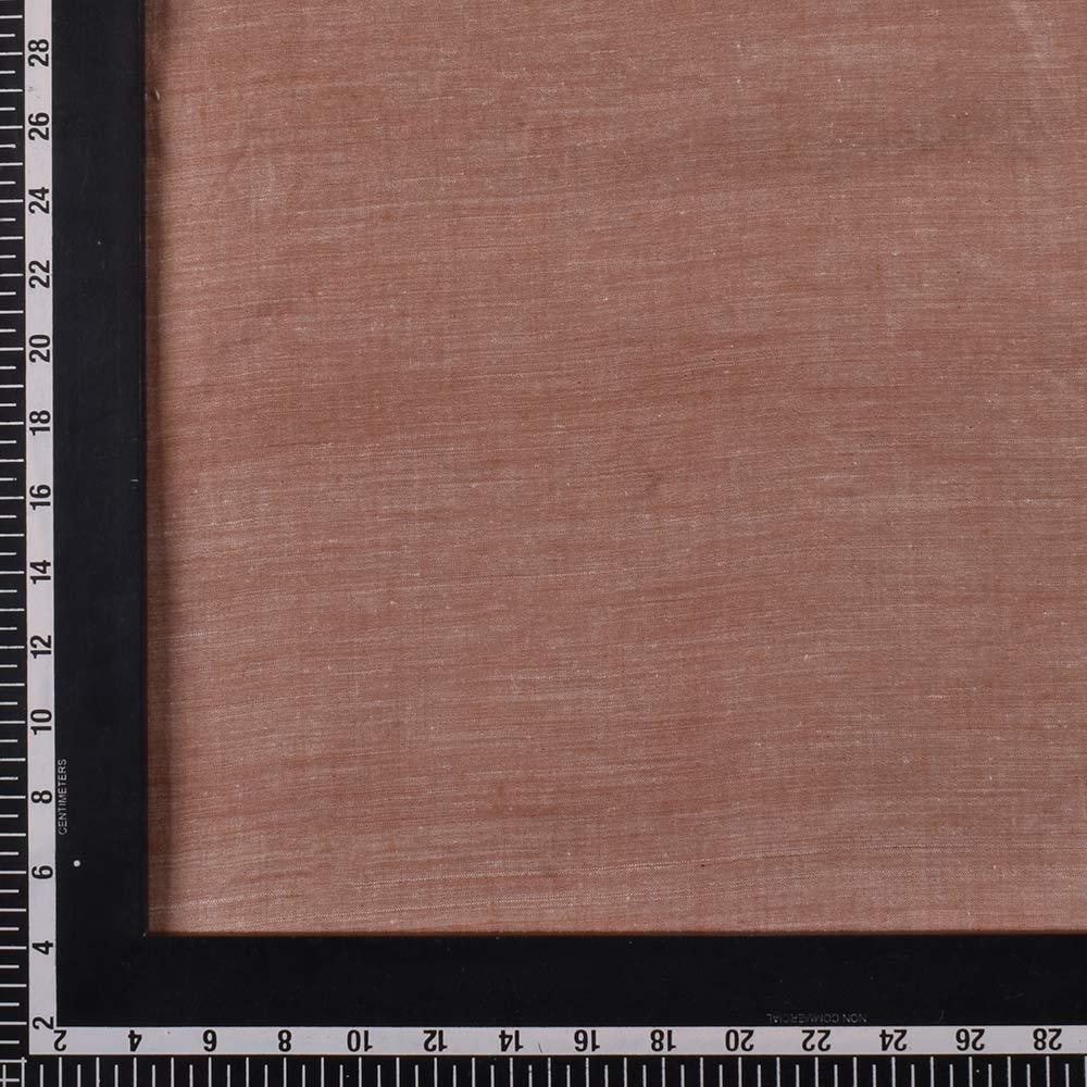 CHAMBRAY BROWN KHADI COTTON 72 GSM HANDWOVEN FABRIC