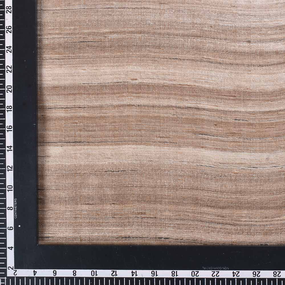 PLAIN NATURAL PURE TUSSAR SILK 80 GSM HANDWOVEN FABRIC