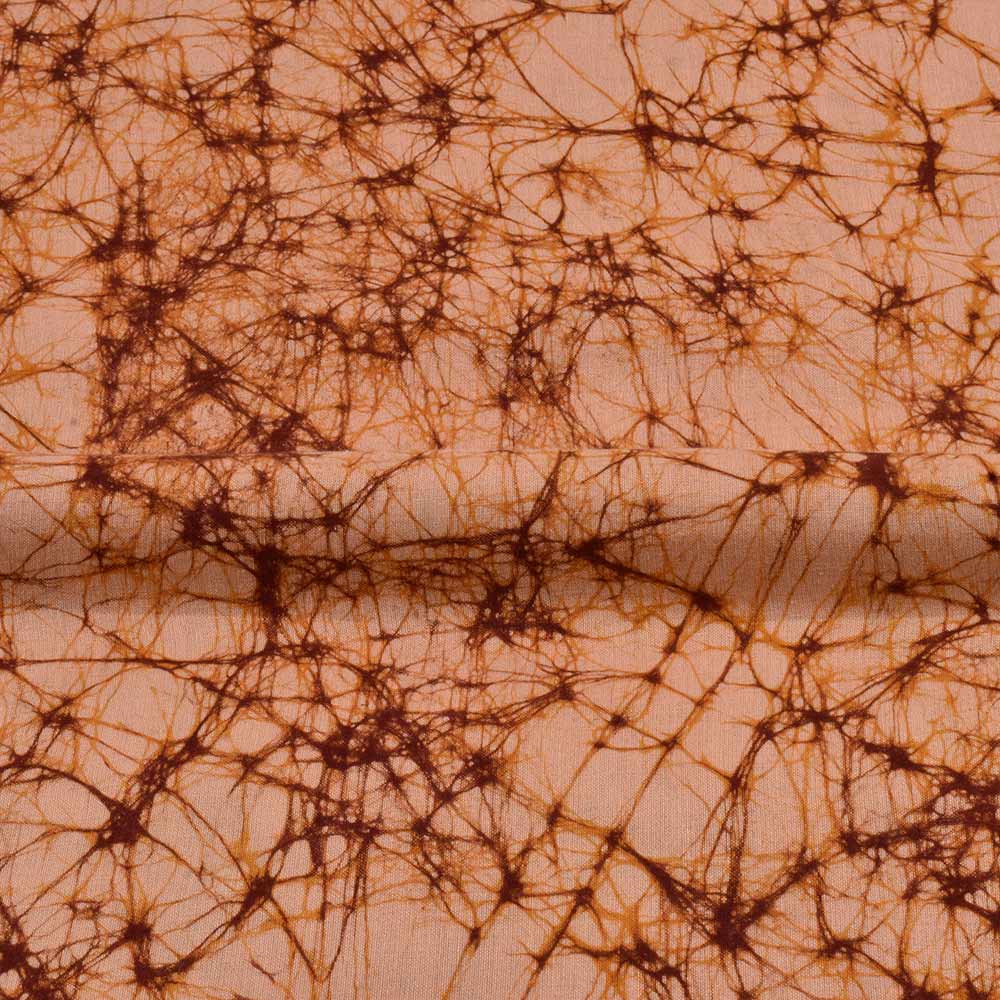 ABSTRACT YELLOW BATIK COTTON 110 GSM FABRIC - HAND PRINTED 06