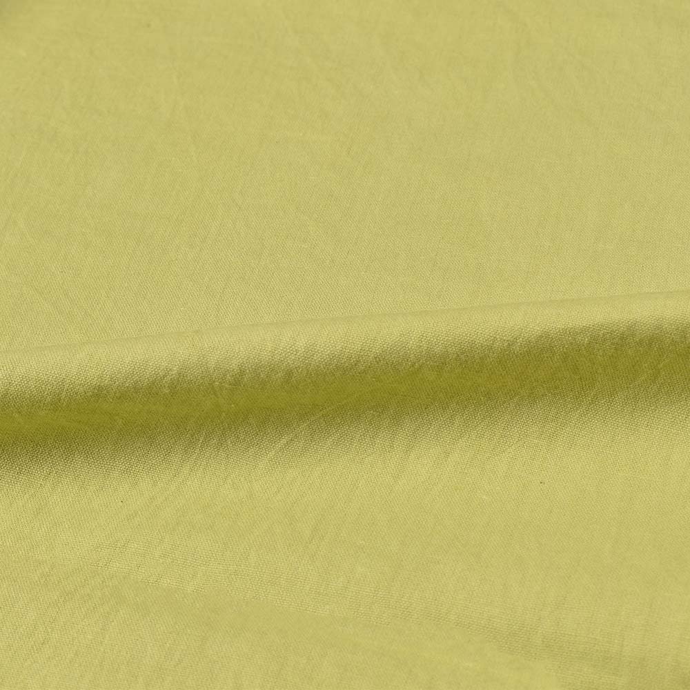 PLAIN GREEN KHADI COTTON 95 GSM HANDWOVEN FABRIC