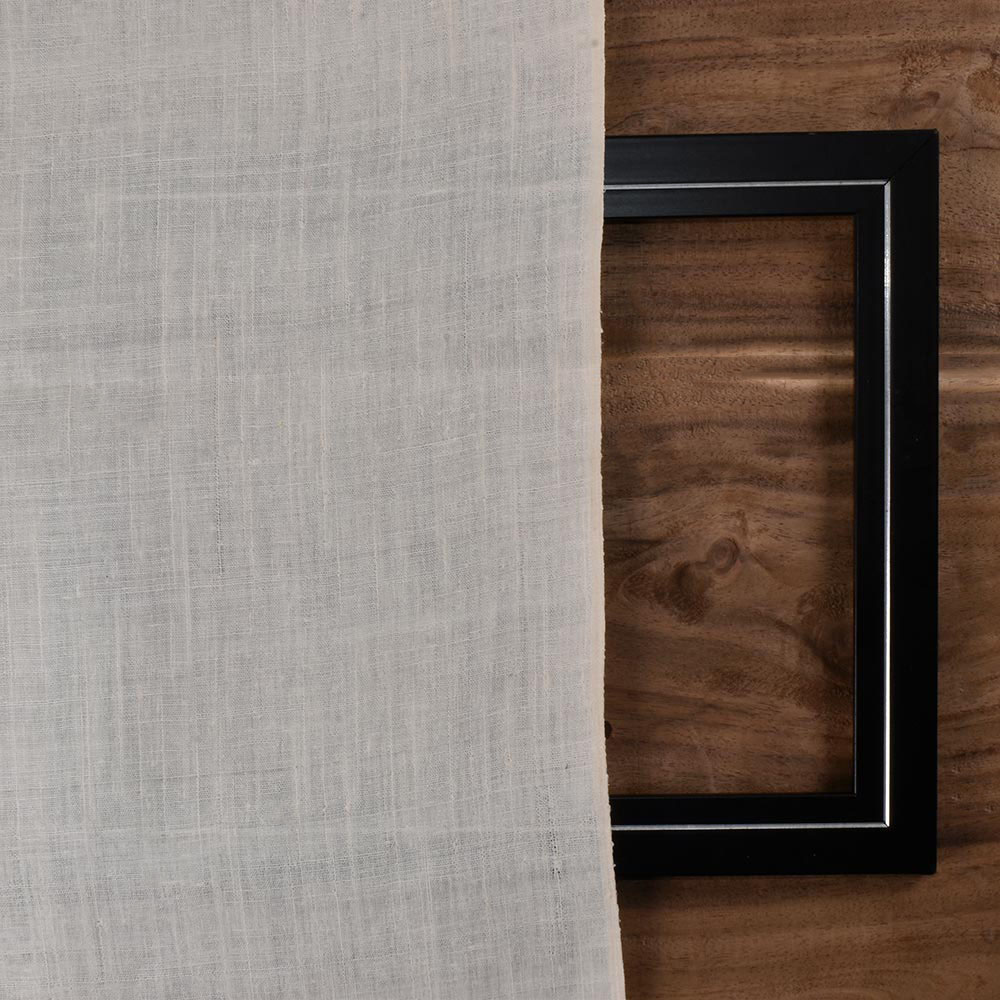 PLAIN NATURAL PURE MATKA SILK 105 GSM HANDWOVEN FABRIC