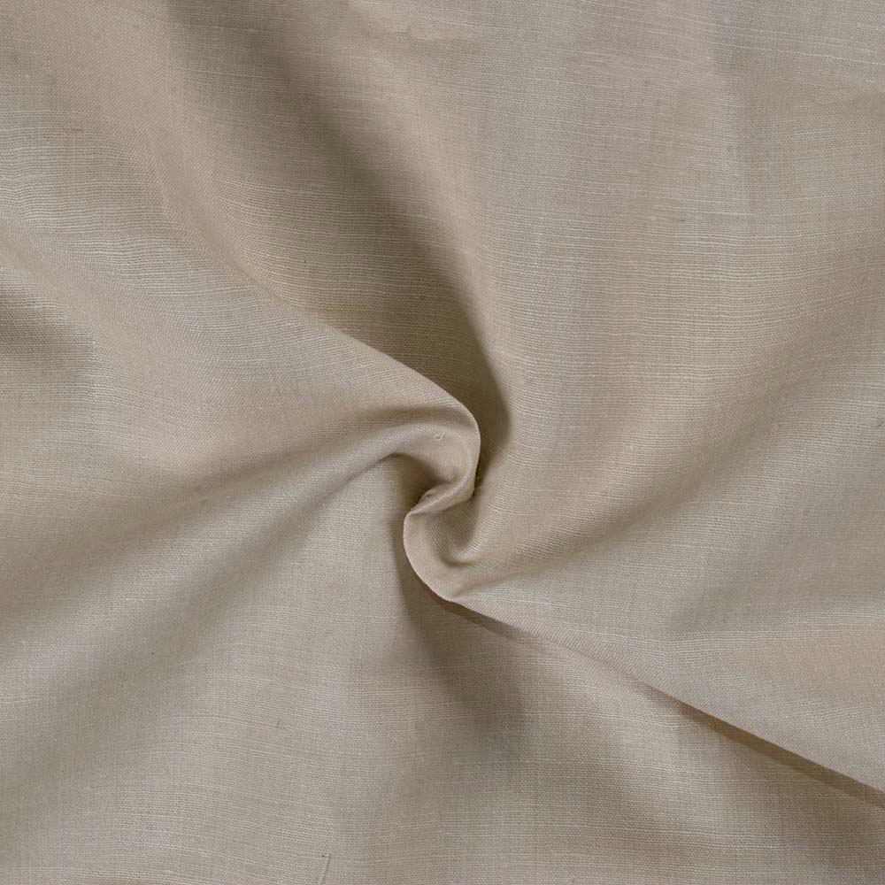 PLAIN NATURAL MATKA MUGA & TUSSAR SILK BLEND 108 GSM FABRIC