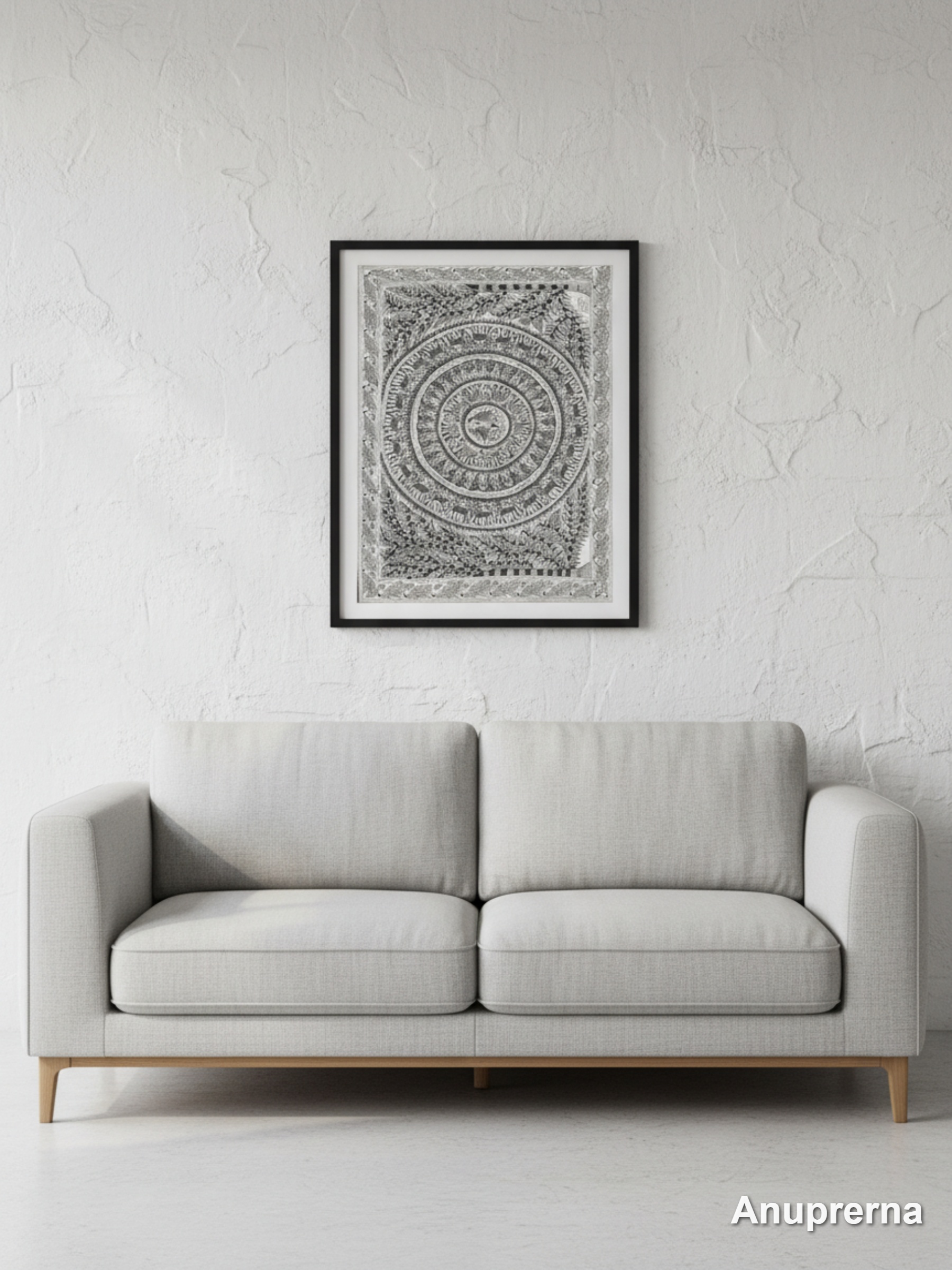 The Forest Ritual Madhubani Wall Art Decor