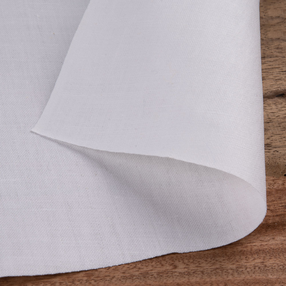 White Calico Khadi Cotton 138 GSM Fabric - Bleached Dyeable & 36 Inch Width