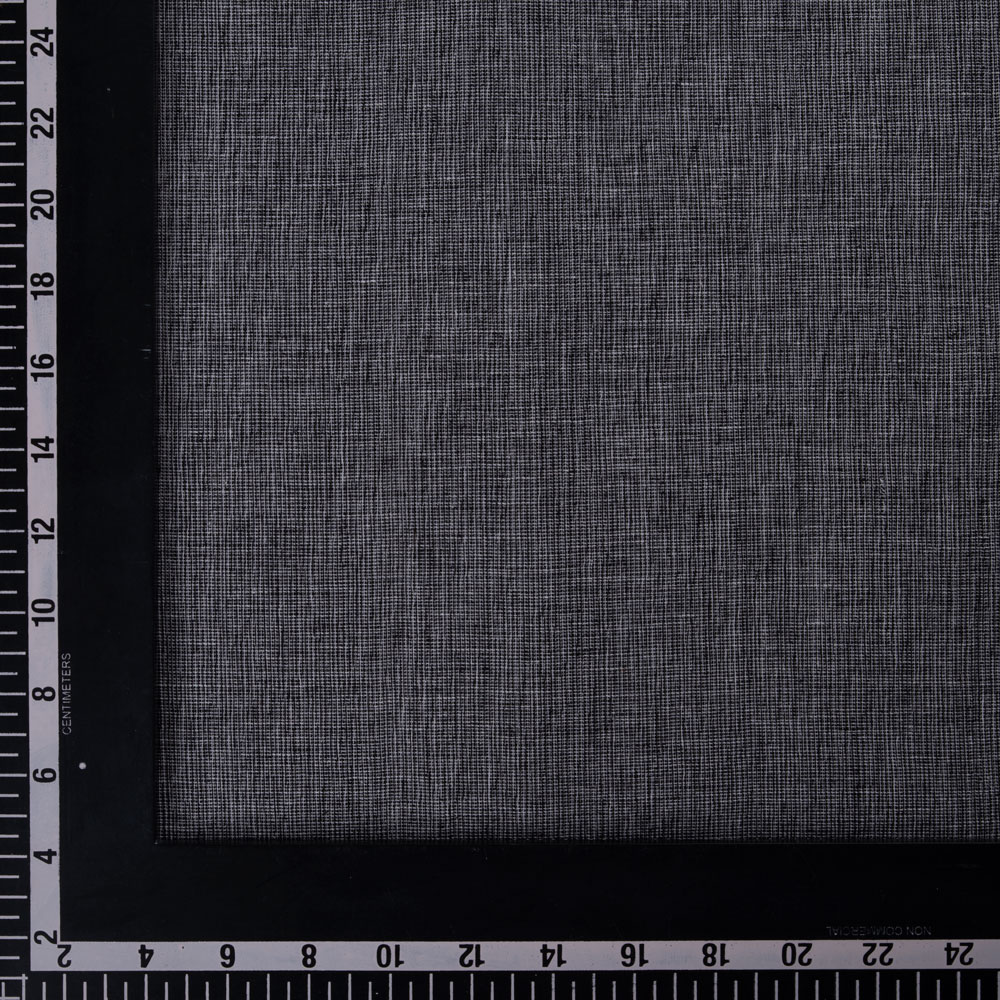 CHAMBRAY GREY PURE COTTON 103 GSM HANDWOVEN FABRIC