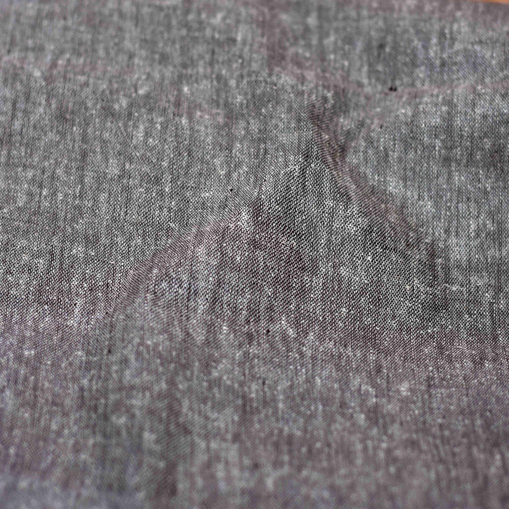 Plain Grey Matka Silk & Khadi Blend 87 GSM Handwoven Fabric