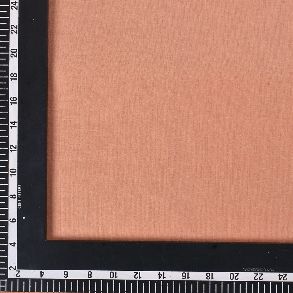 PLAIN PEACH PURE COTTON 70 GSM HANDWOVEN FABRIC