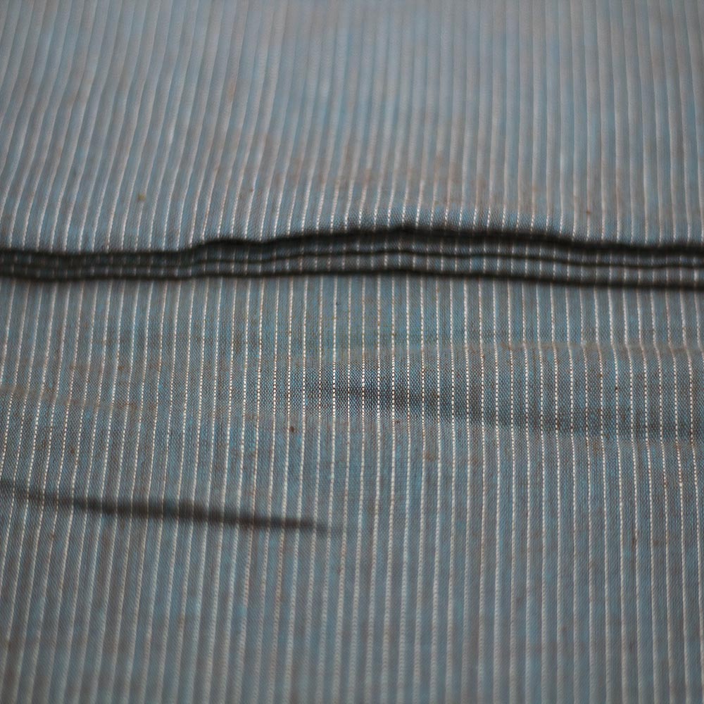 STRIPE GREY PURE COTTON 65 GSM HANDWOVEN FABRIC