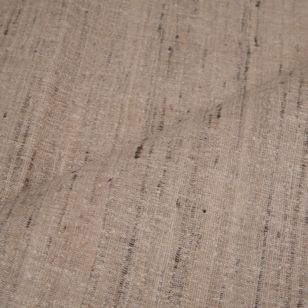 PLAIN NATURAL KETYA & MATKA SILK 110 GSM HANDWOVEN FABRIC