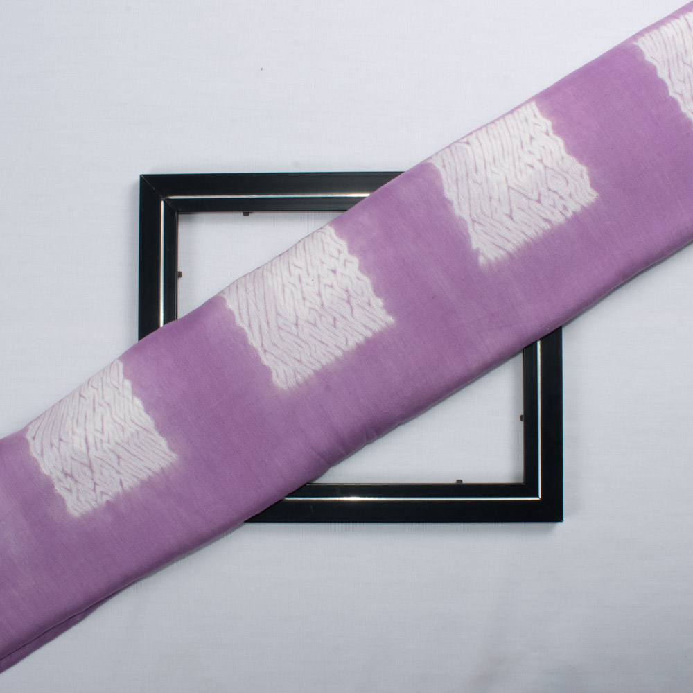 Abstract Lavender Shibori 90 GSM Pure Cotton Fabric