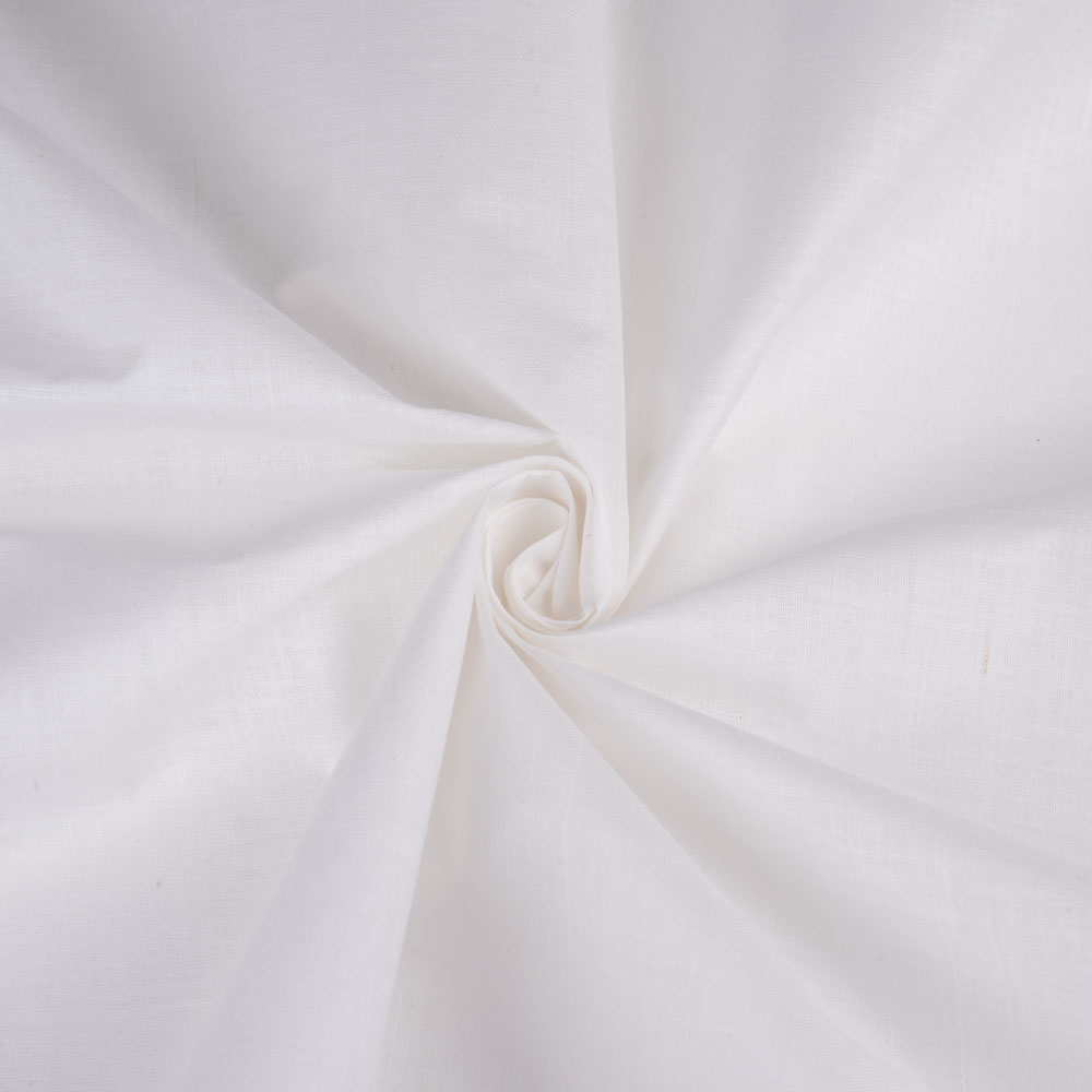 Ready for Dyeing White Khadi cotton fabric, perfect for custom dyeing