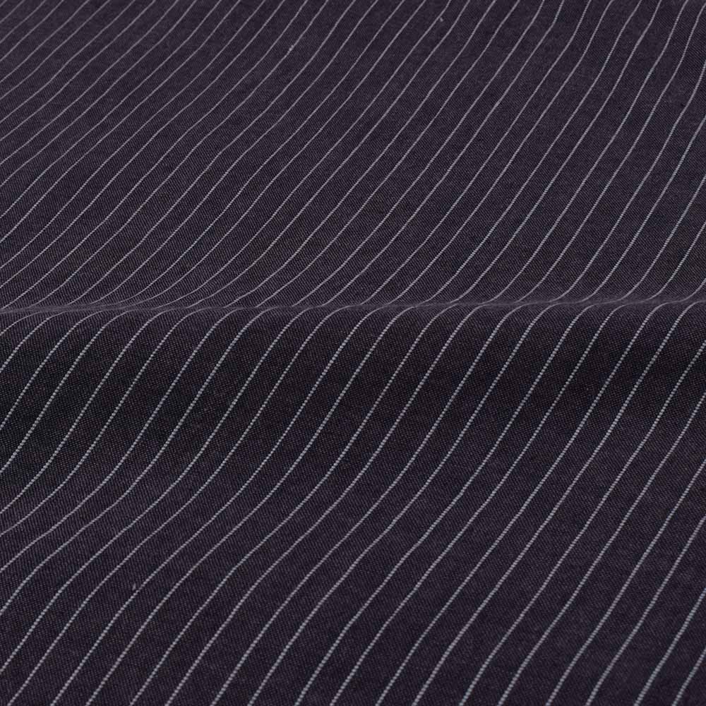 STRIPE BLACK PURE COTTON 110 GSM HANDWOVEN FABRIC
