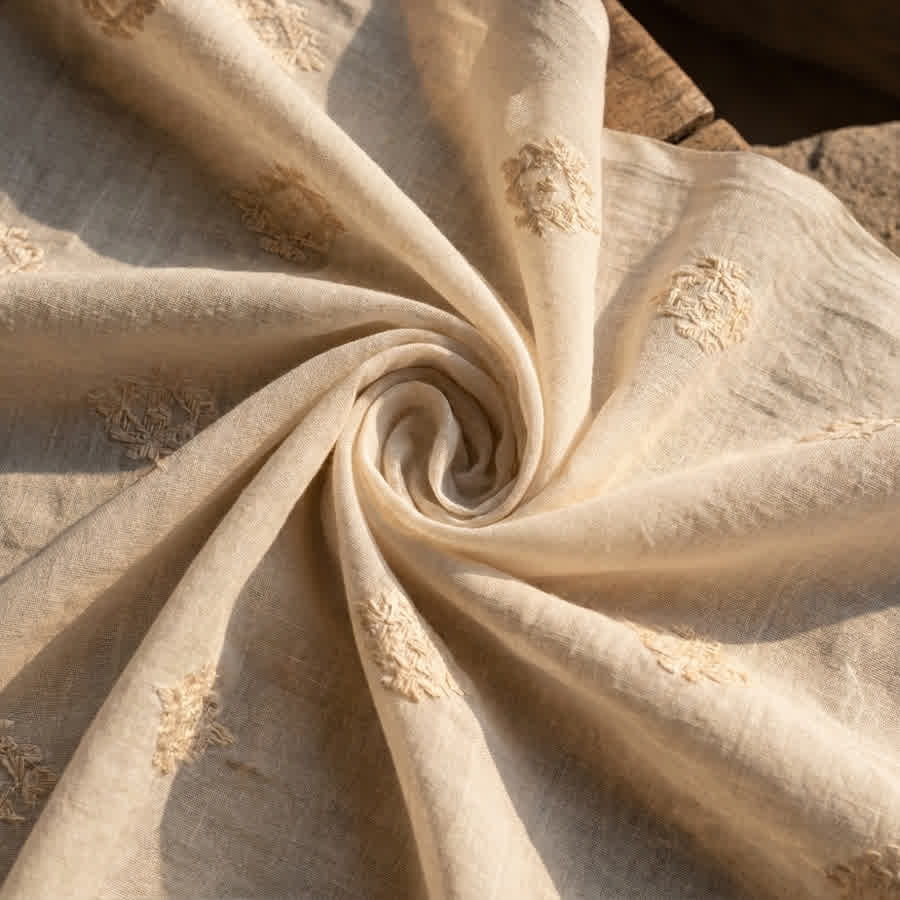 Product 4 & 5: Artisanal Home Decor Featuring Jamdani Fabric Scraps — Anuprerna handloom
