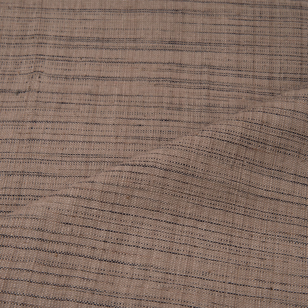 LIGHT BROWN YARN TIE DYE 153 GSM COTTON FABRIC