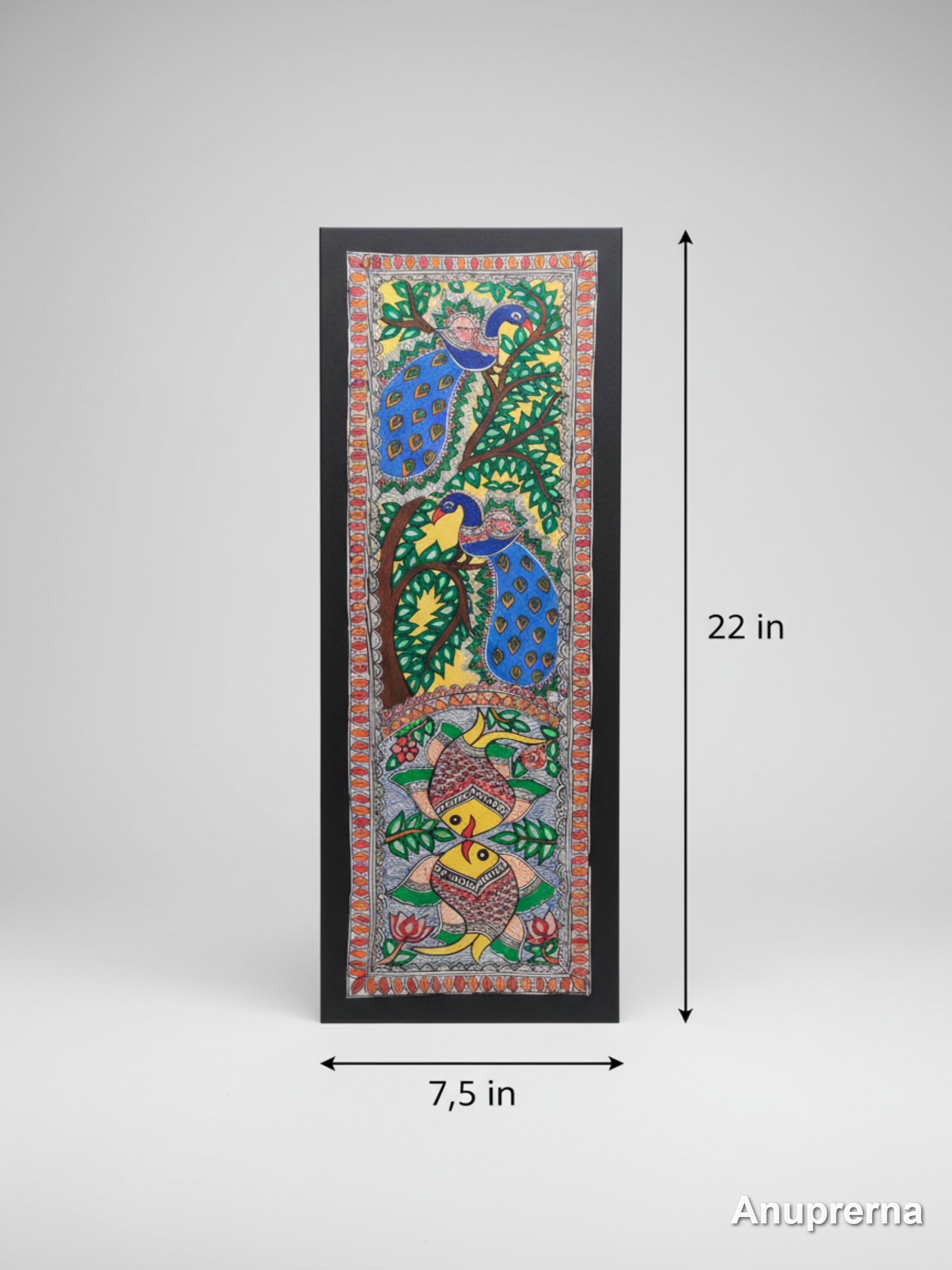 Under & Above the Sea Madhubani Wall Art Decor