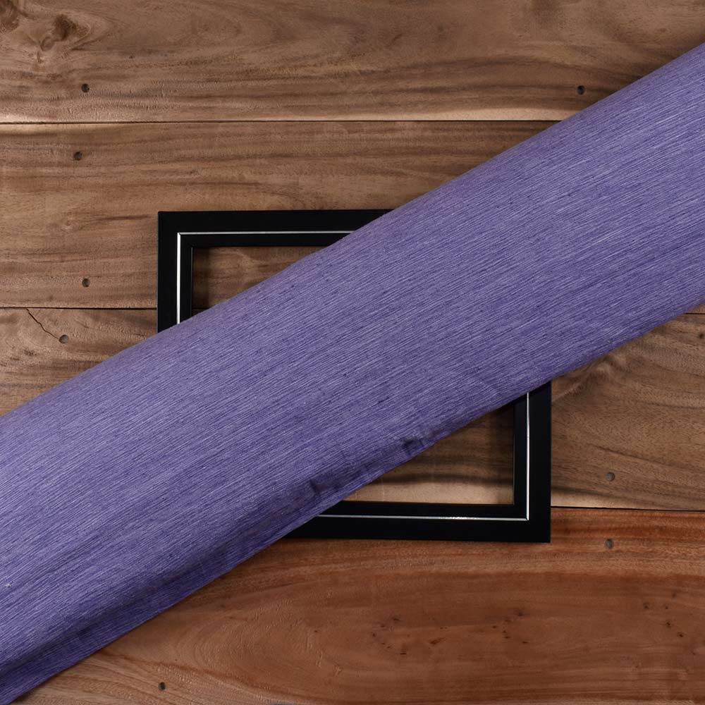 Chambray Lavendar Khadi Cotton 158 GSM Handwoven Fabric